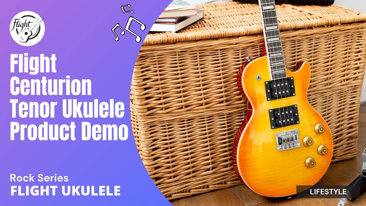 Flight Centurion Tenor Ukulele Rock Series Product Demonstration