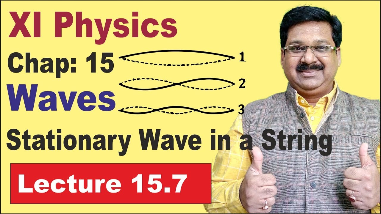 NCERT XI Physics Chap-15.7 | Stationary Wave in a string | Standing waves | Waves |
