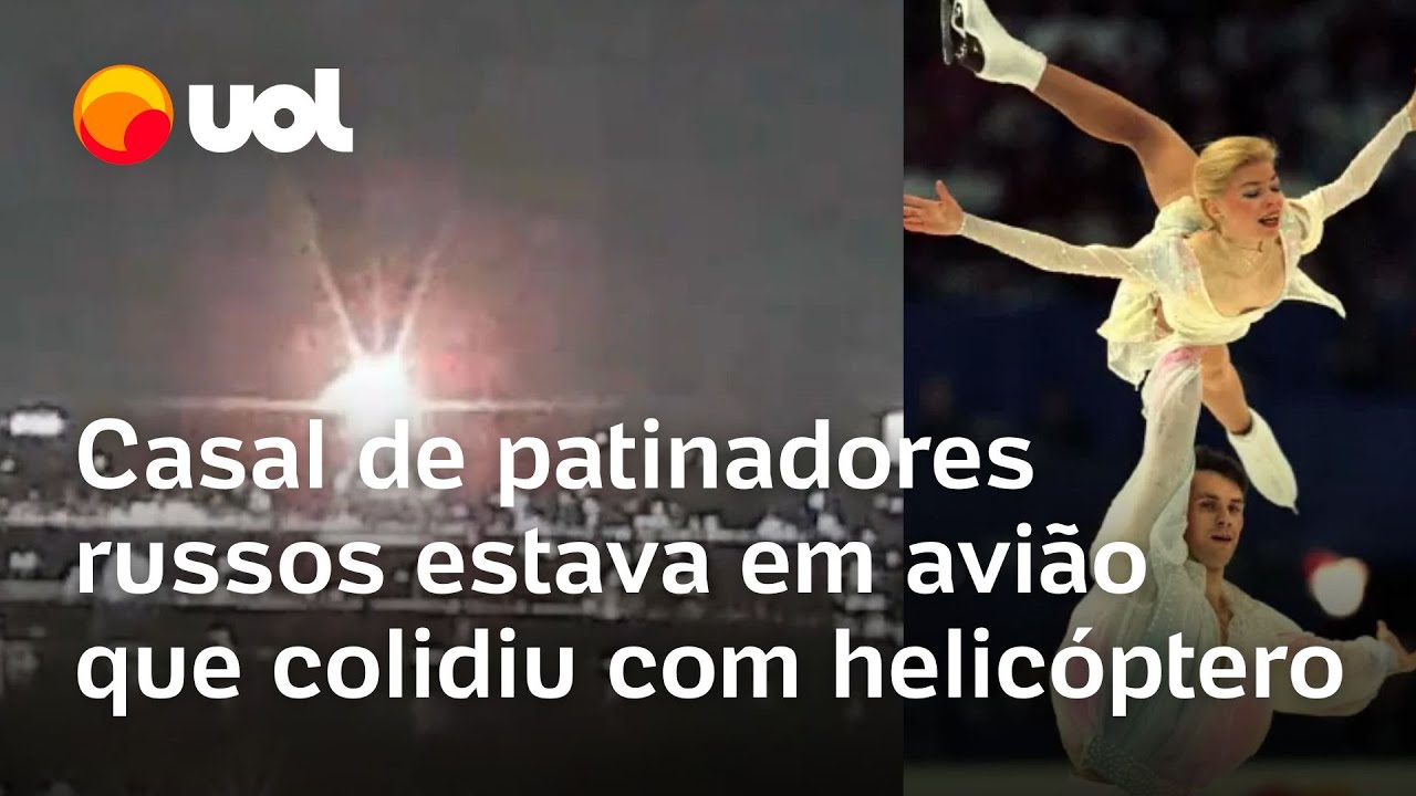 Avião e helicóptero colidem em Washington: casal de patinadores russos estavam no voo nos EUA