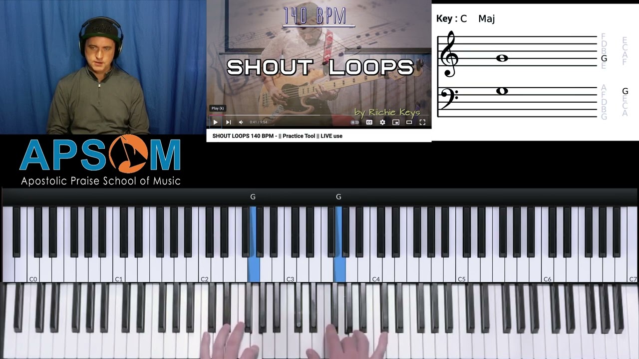 Easy fun shout fill - Sunday Night Live in key of C (FPRNLR Little Rock Shout Line)