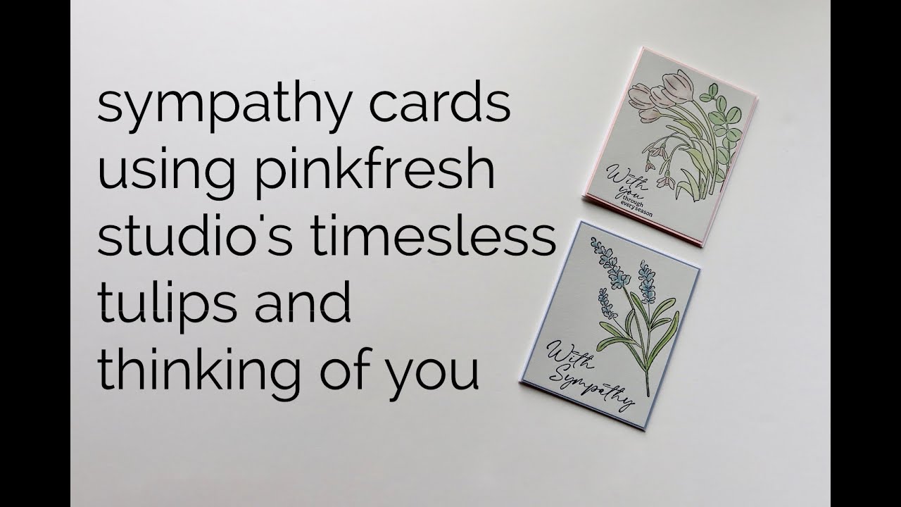making sympathy cards using the betterpress system and pinkfresh studio