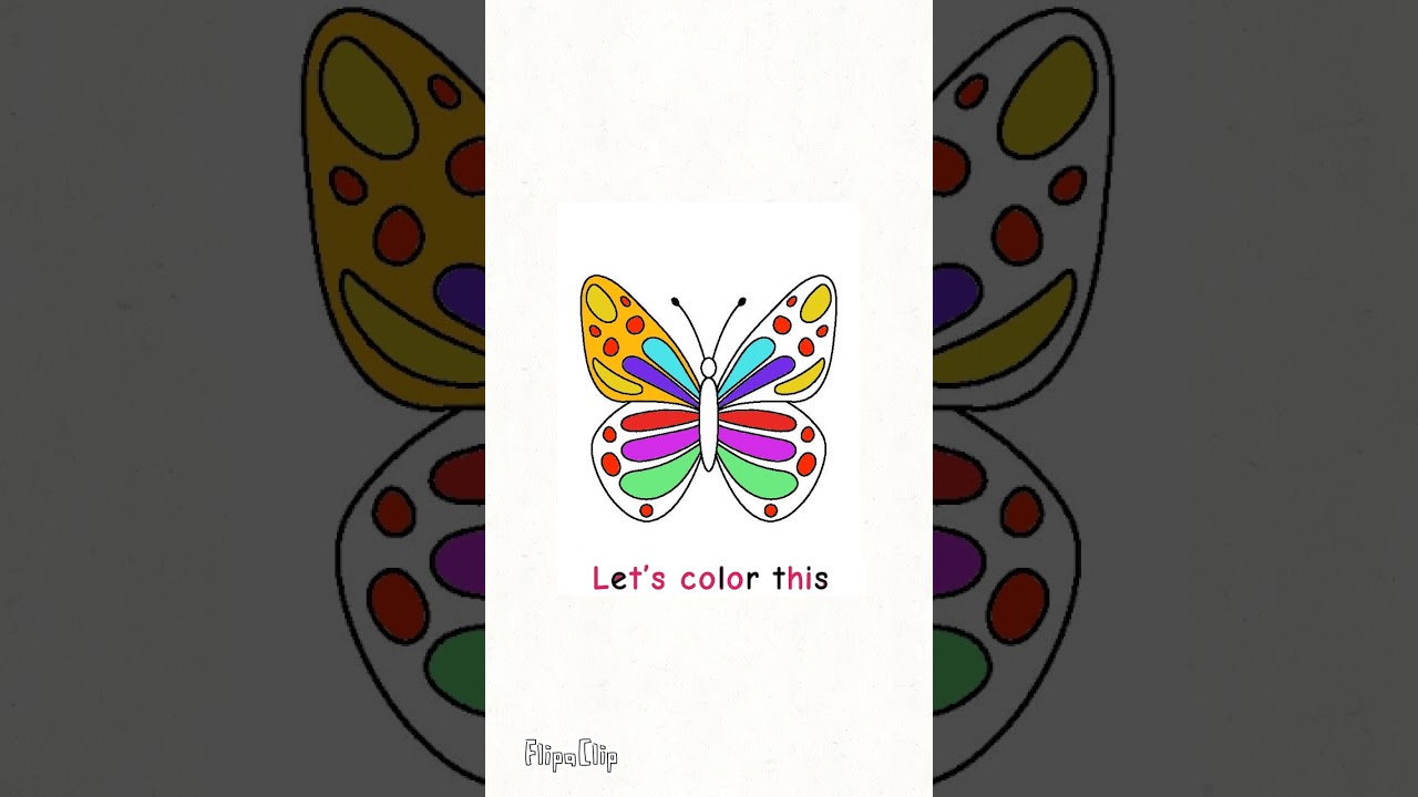Butterfly Colouring #viral #foryou  #animation #trending