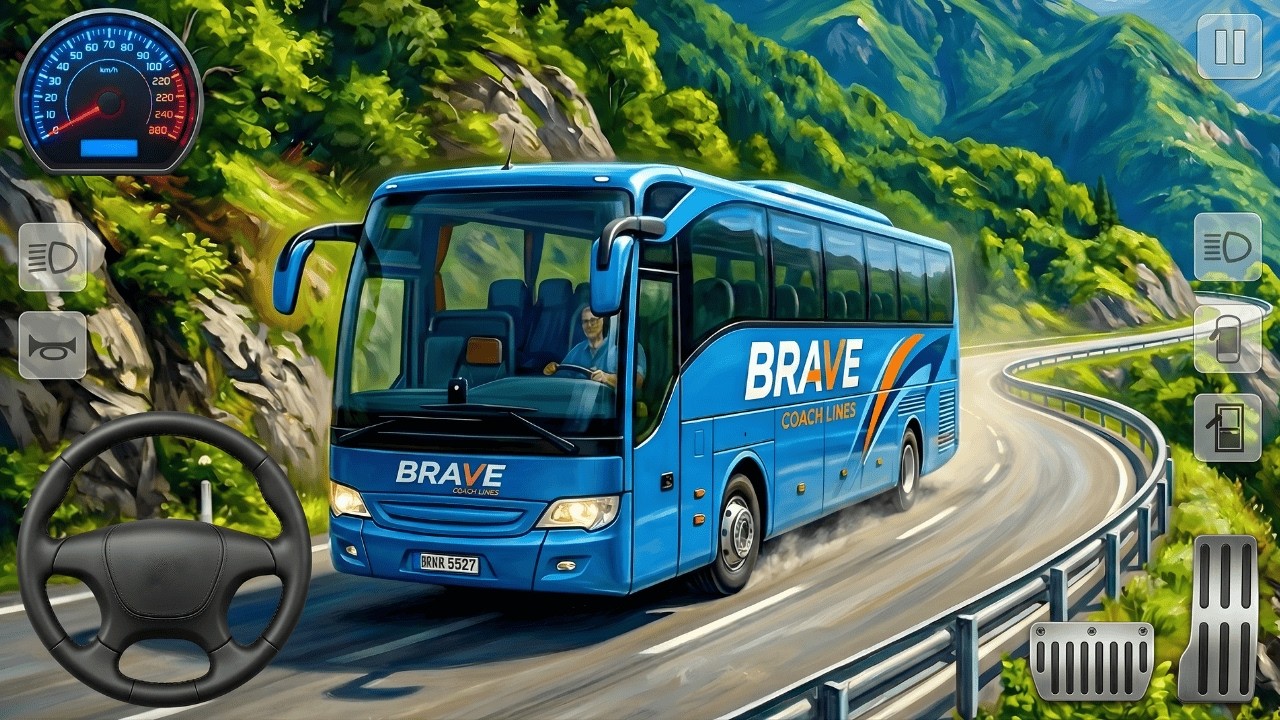Bus Simulator Transport Game - Offroad Riverside Driving - Android Gameplay