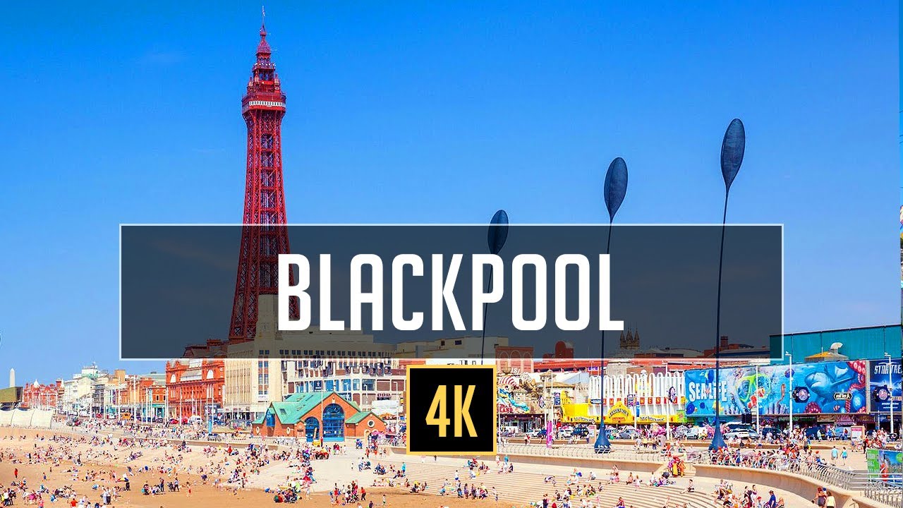 Blackpool United Kingdom - Virtual Walking Tour - Travel Guide - 4K Walks - Binaural Audio