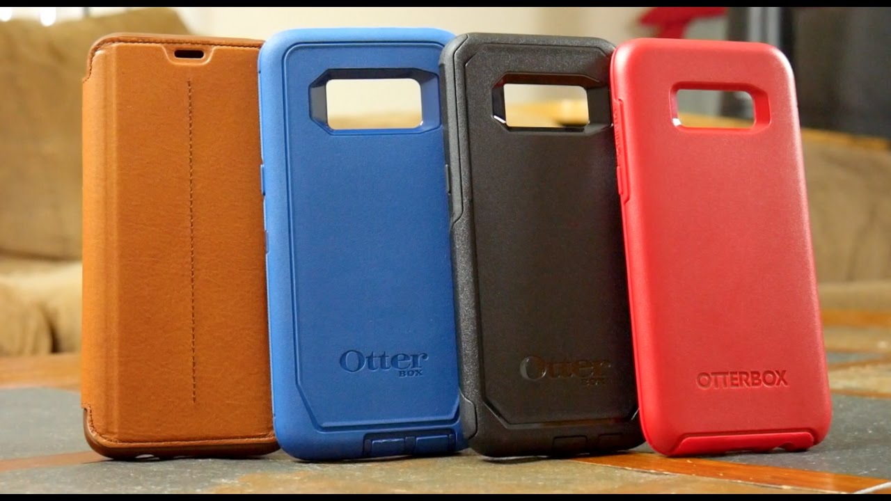 Galaxy S8 - All OtterBox Series Hands On Comparison Defender vs Commuter vs Symmetry vs Strada