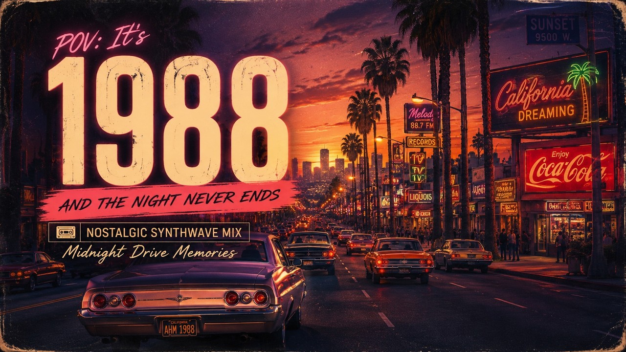 POV: Back to 1988 🌆 Endless June Nights | Synthwave Vintage Mix