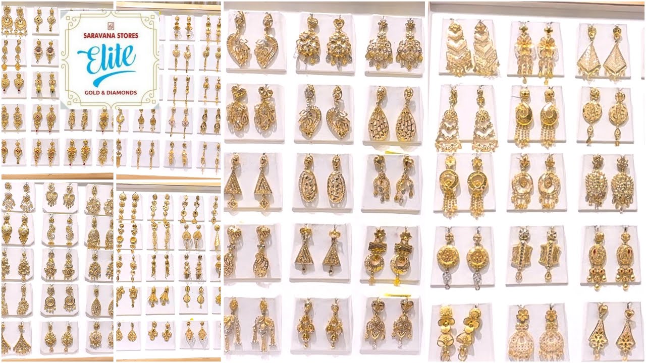 Turkey Gold Earring Collections | Saravana  Stores Elite | Fancy Earrings Collections | Wedding 