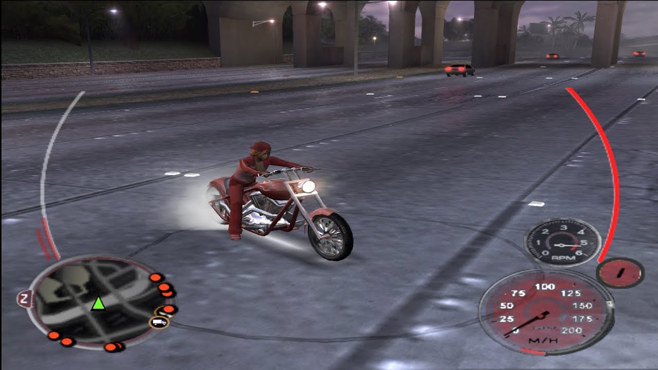 Midnight Club 3 Dub Edition Remix West Coast Choppers El diablo Soft Tail Customization Silver Flame