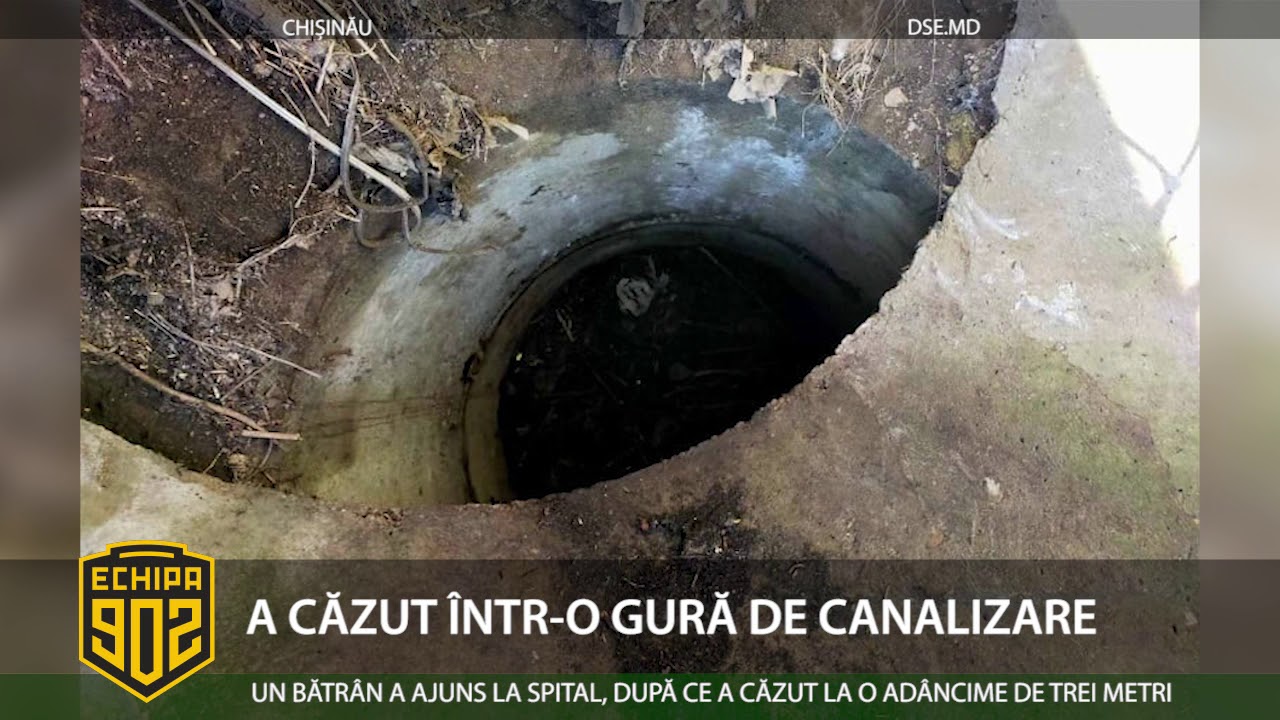A CĂZUT &Icirc;NTR O GURĂ DE CANALIZARE