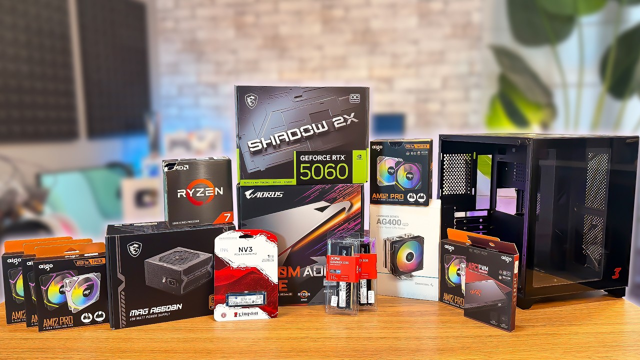 Montando PC GAMER com Ryzen 7 5700X + RTX 5060 (Teste em jogos)