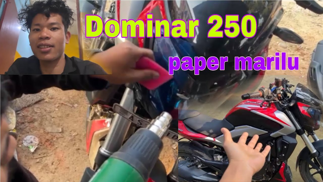 Dominar 250 paper marilu aji 🚀🔥