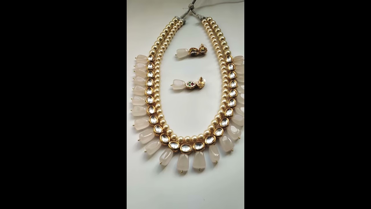 Kundan Necklace High Quality Handmade set