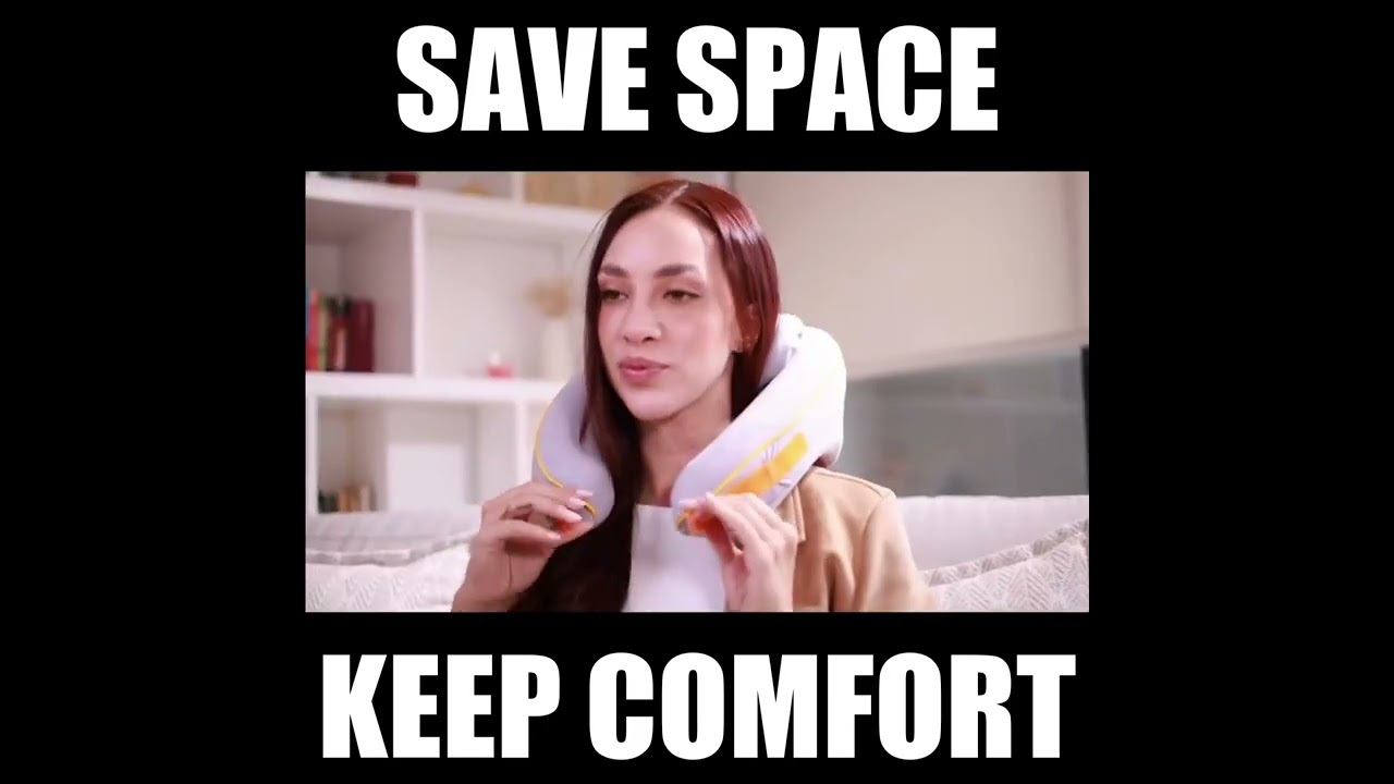 Space-Saving Pillow with Magnetic Headrest