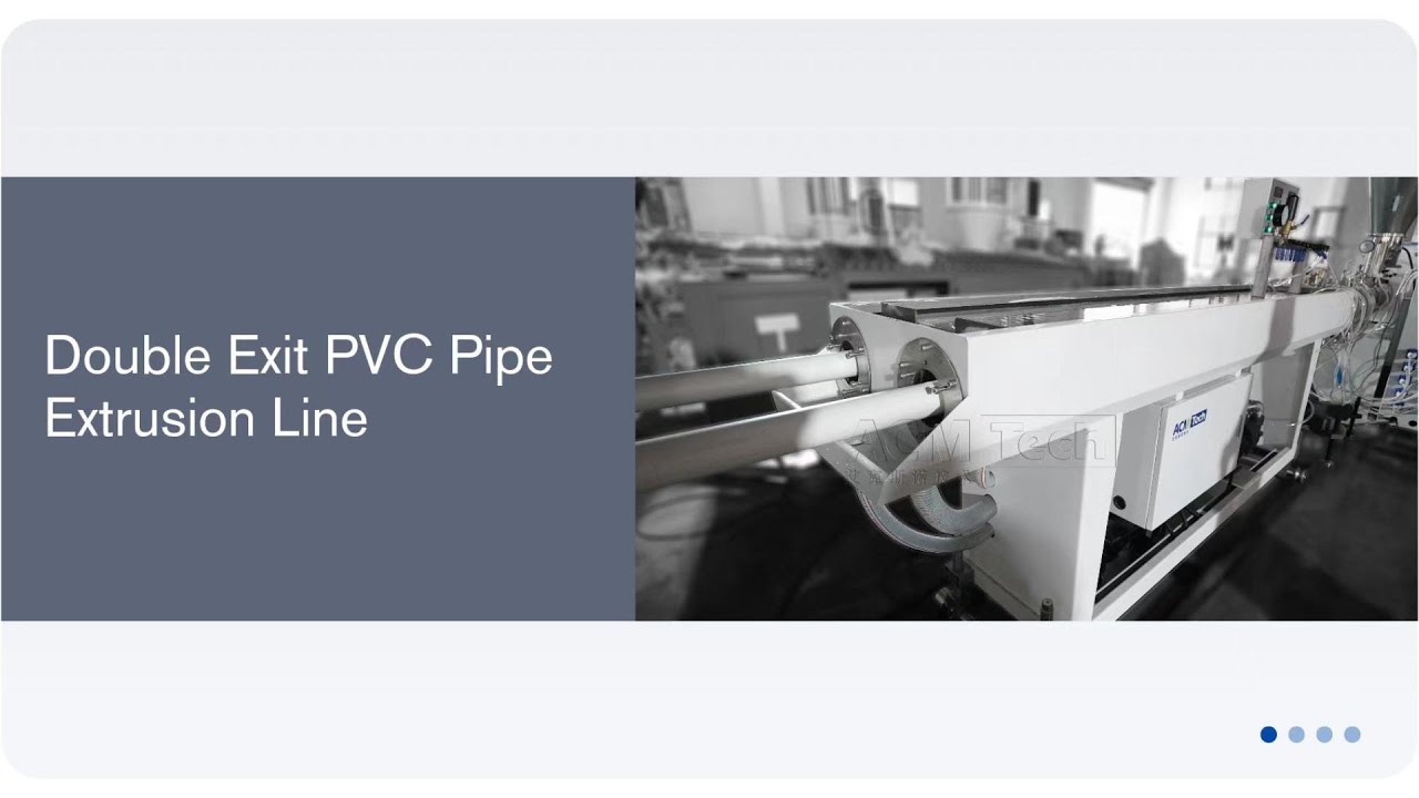 Double Exit PVC Pipe Extrusion Line