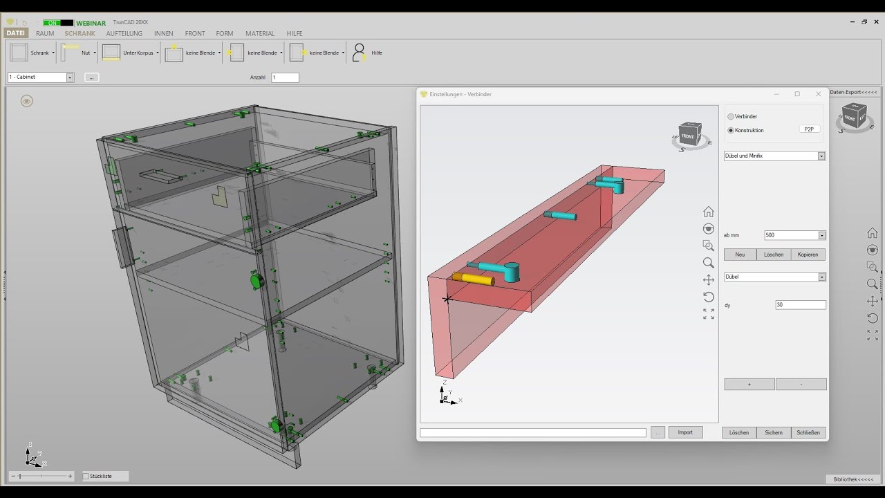 TrunCAD 20XX | Creating your default cabinet