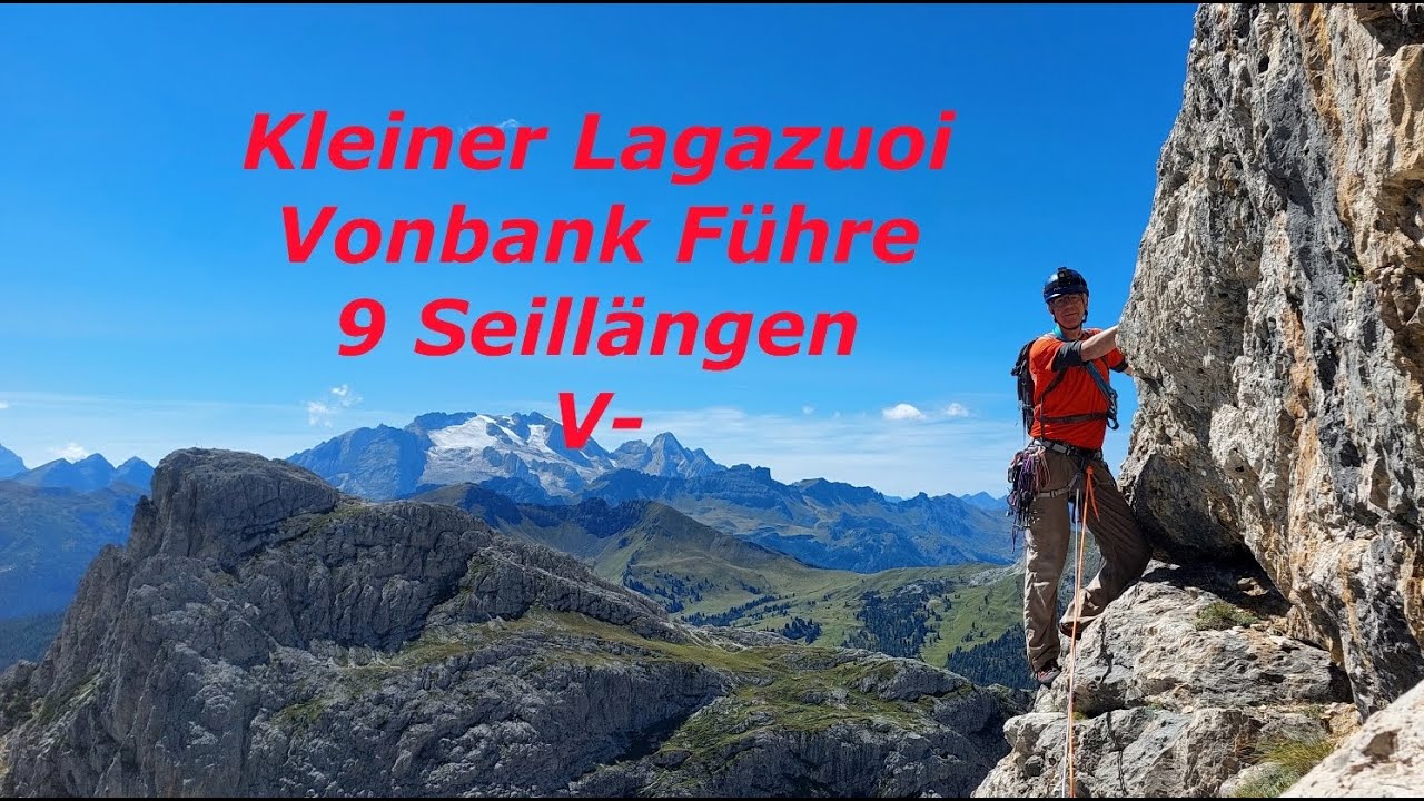 Kleiner Lagazuoi, Via Vonbank Führe, rechter Ausstieg, piccolo Lagazuoi