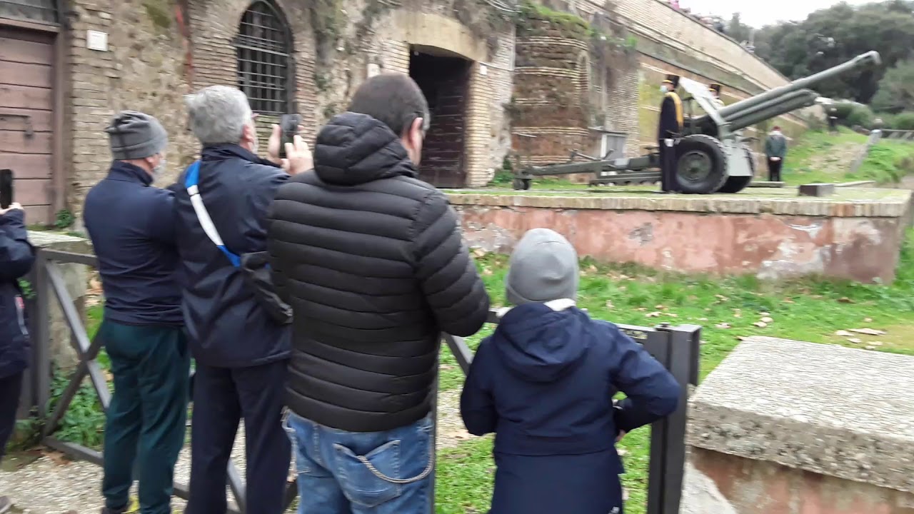 Roma (RM) - ITALIA. Cerimonia cannone Gianicolo 08 gennaio 2021