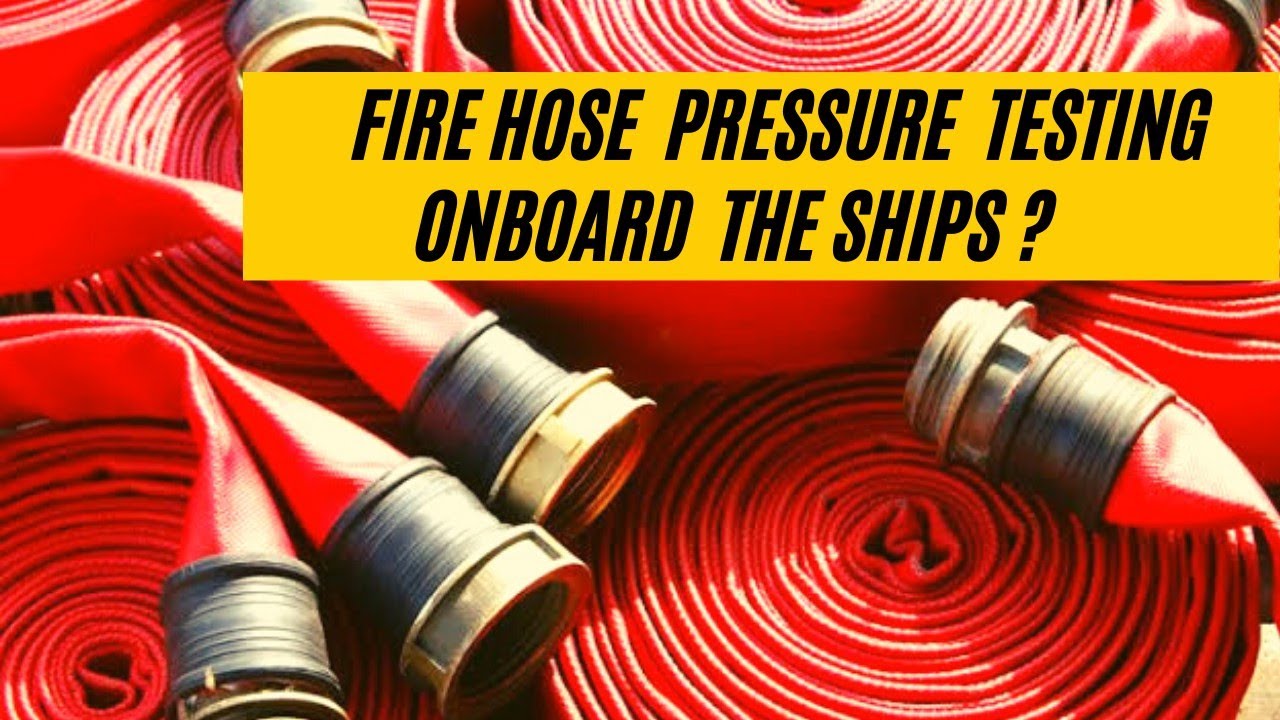 Fire Hose Pressure Testing onboard the Ships | Hoses are leaking 😰