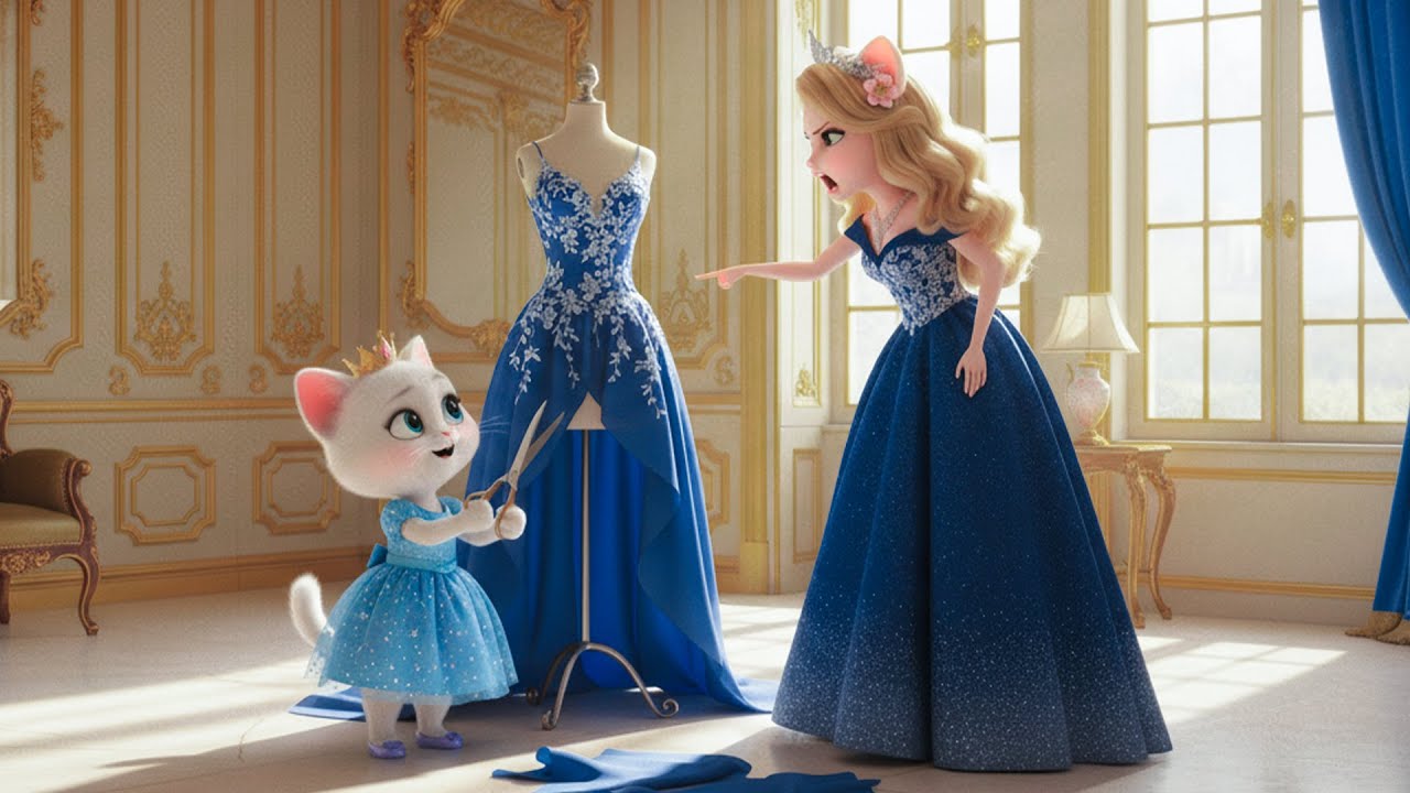 Naughty Kitten Cut Her Mother’s Dress | Ai cat story 🐱👗🥰 #CatStory #aicat #cat #ai