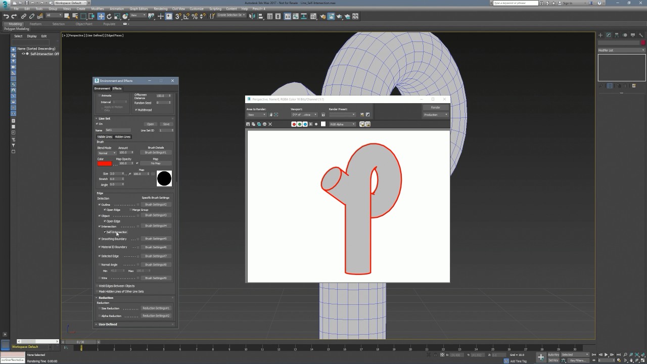 PSOFT Pencil+ 4 for 3ds Max / Self-Intersection