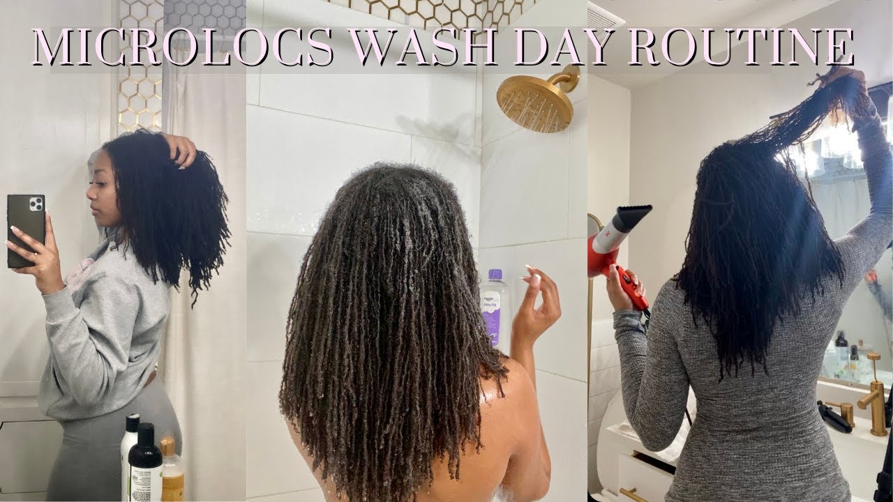 WASH DAY ROUTINE | DIY Microlocs