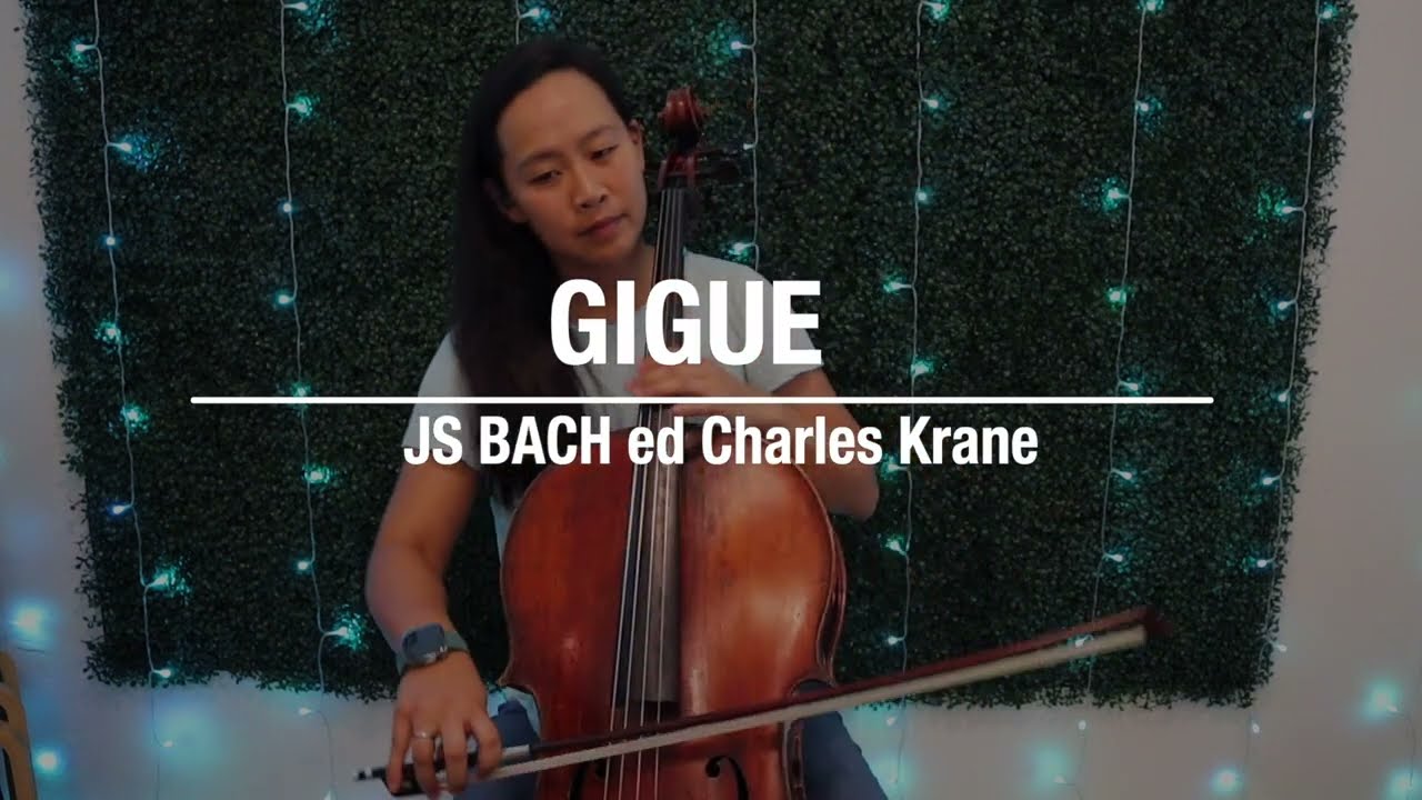 Gigue from Intermediate Bach for Cello || Cellomoji Cover