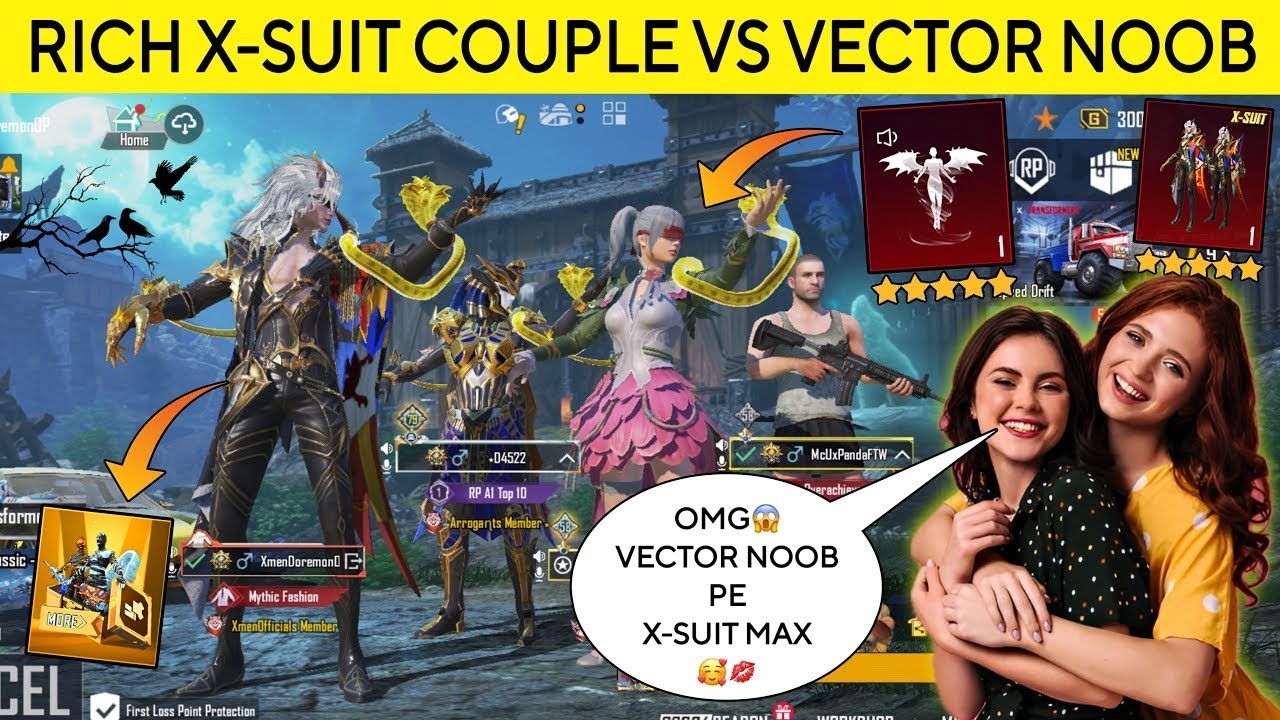 RANDOM RICH X-SUIT COUPLE😍 VS VECTOR NOOB🥹 THEY GOT SHOCKED😱 AFTER SEEING MY NEW ULTIMATE X-SUIT🥰❤️