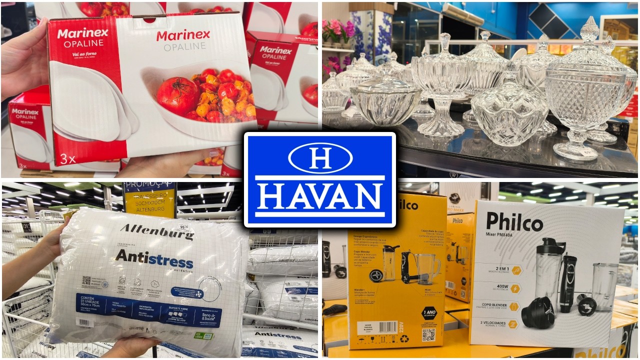 DICA! MELHORES OFERTAS DO FINAL DE SEMANA HAVAN - Jogo Travessas Marinex Opaline