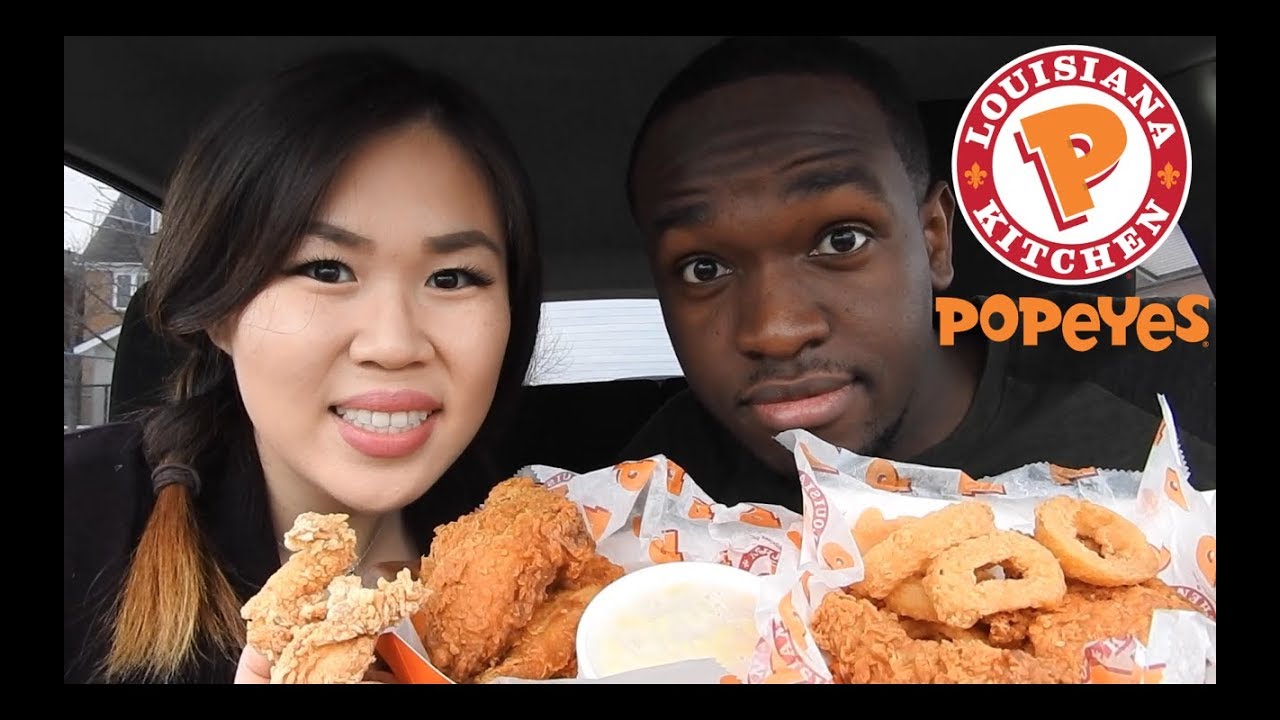 Popeyes Mukbang/Eating Show 먹방|Crispy Fried Chicken, Mac and Cheese, Fries, AND MORE! |Storytime