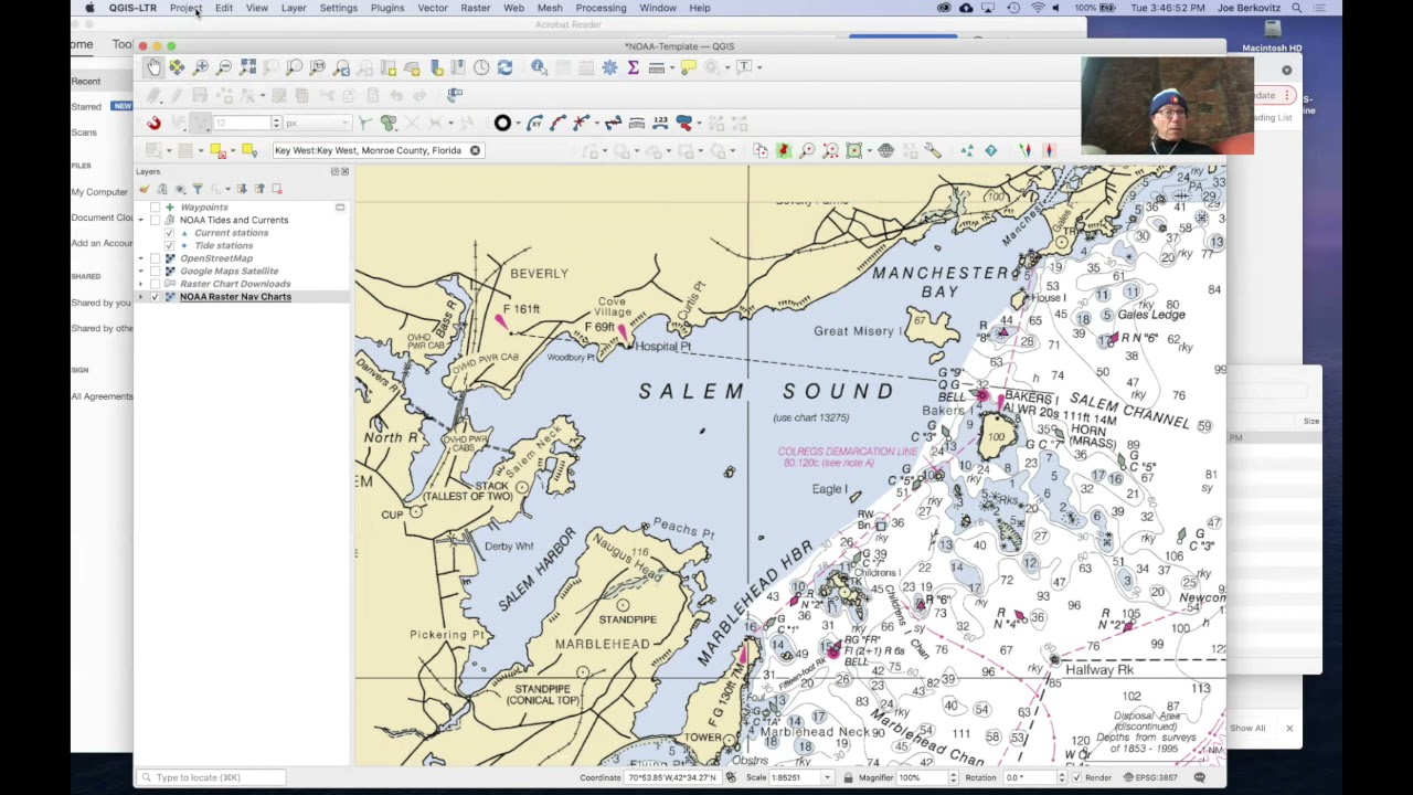 Making Nav Charts with qgis-nautical   HD 720p
