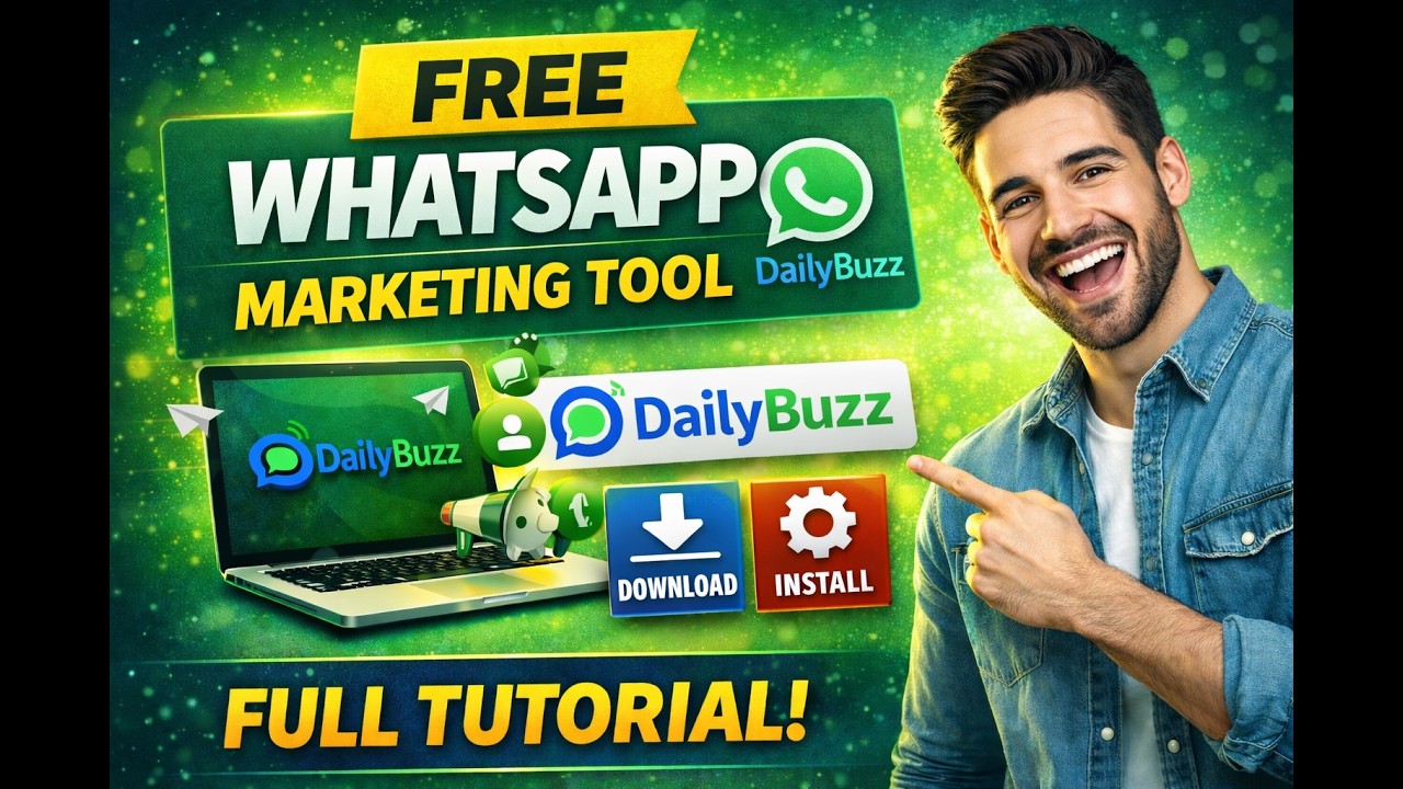 Unlimited Messaging | Free WhatsApp Marketing Tool (Non API) | How to Use DailyBuzz? Tutorial Video