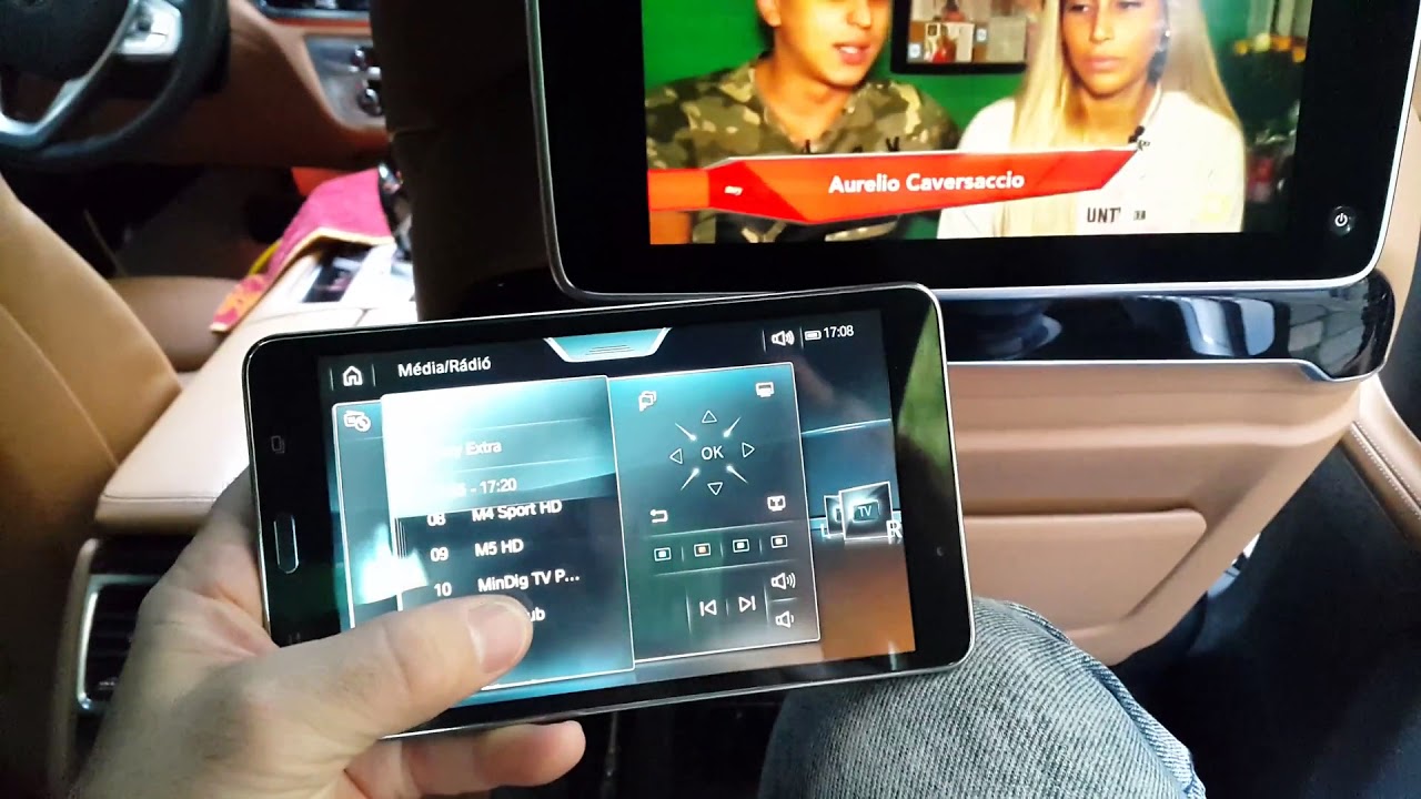 BMW G11 G12 G30  OEM RSE retrofit , TV ,  OEM Samsung rear system remote ,www.bmwtuning.hu