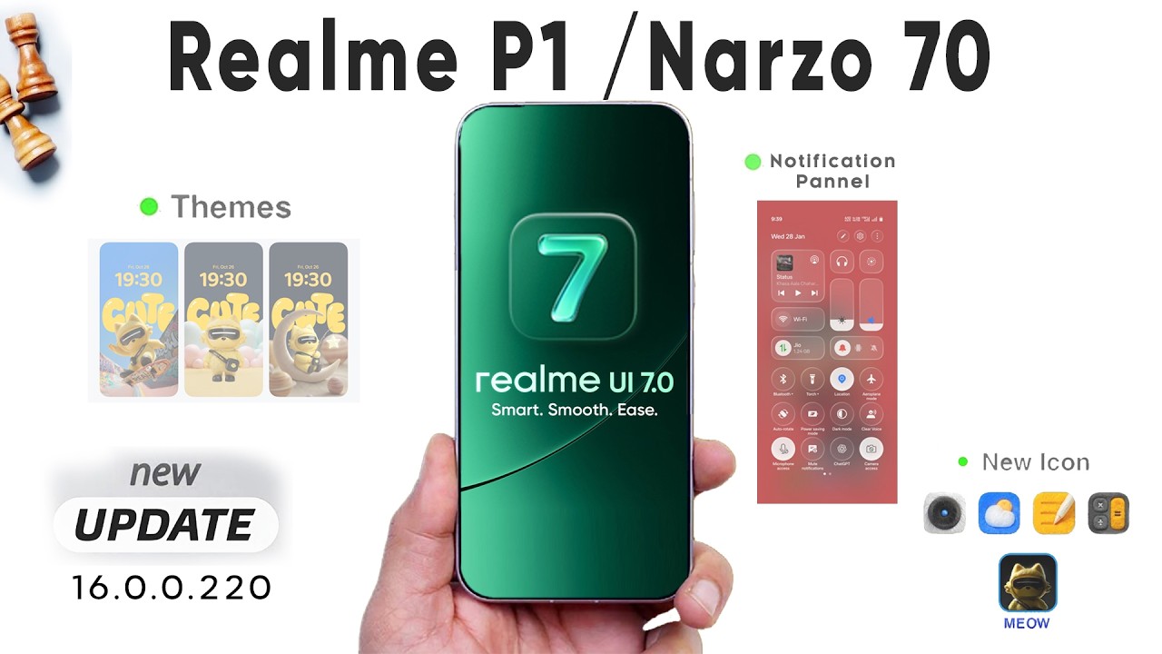 Realme P1 Realme UI 7.0 Update: 50+ New Features | Realme P1 5G January Update | RMUI 7.0 Update🔥