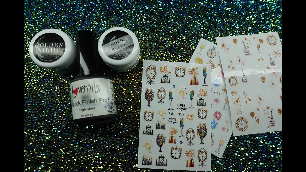 New Year Naildesign / meine Nägel schnell für 2026 / Guten Rutsch 🍀🎊🎉🍾