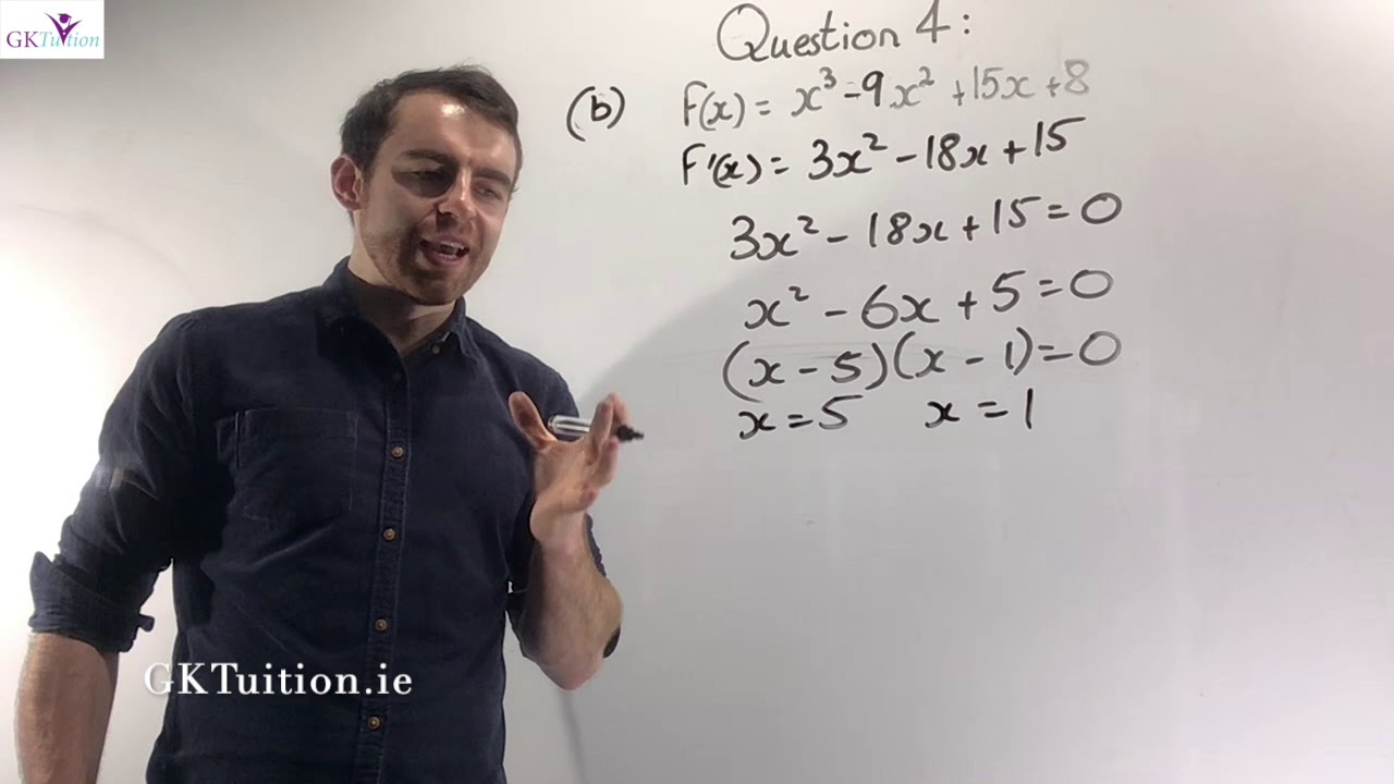 Leaving Cert Higher Level Maths 2020 Paper 1 Q4