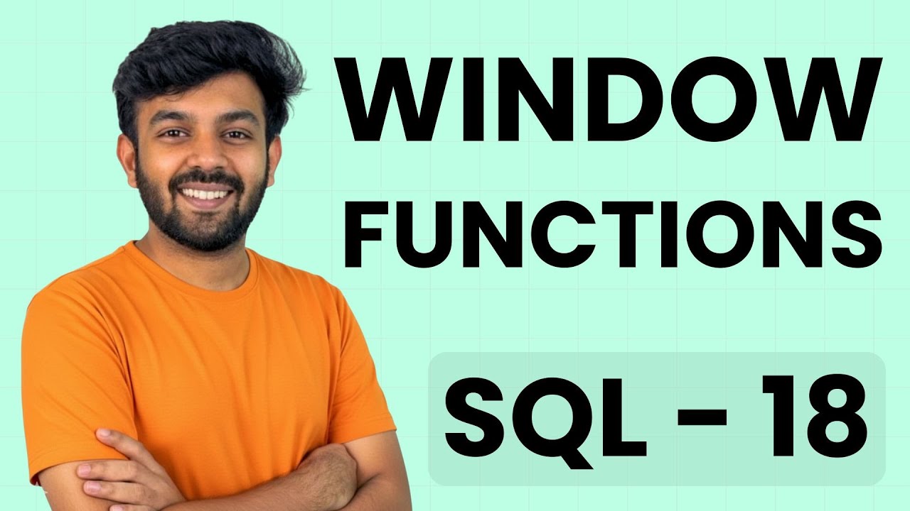 WINDOW FUNCTIONS (ROW_NUMBER, RANK, DENSE_RANK, PARTITION BY) | SQL Mastery Ep- 18 | code io - Tamil