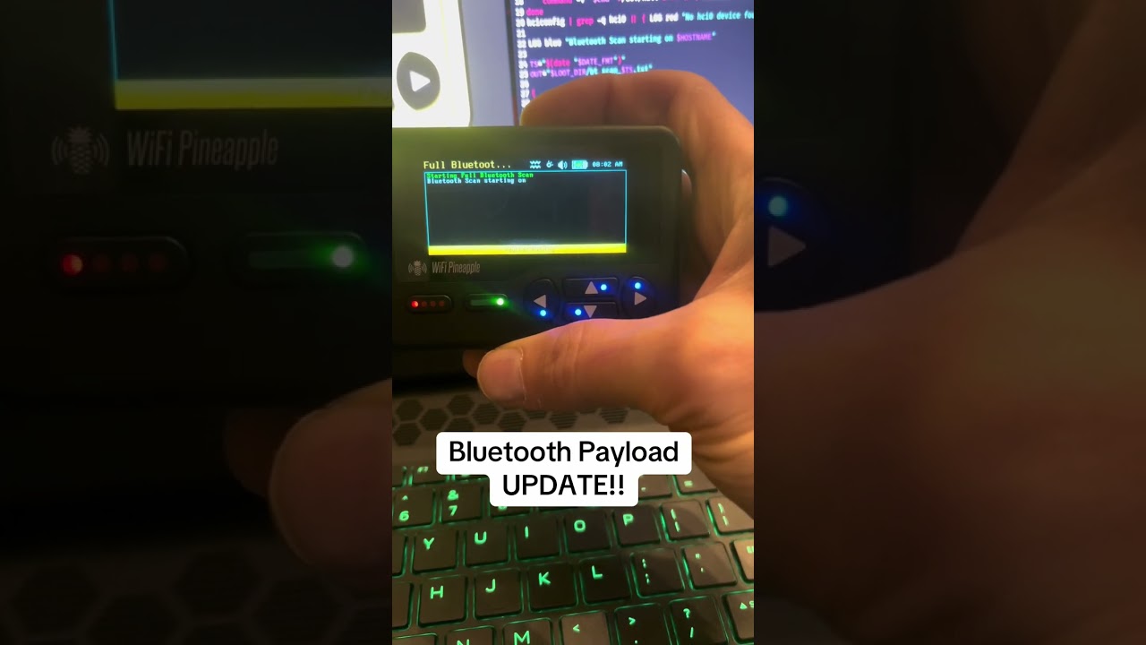 Hak5 Wifi Pineapple Pager - Bluetooth Payload UPDATE! - Hackazillarex