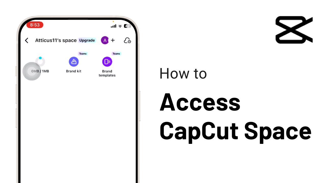 How to Access CapCut Space on Mobile (2025) | CapCut Tutorial
