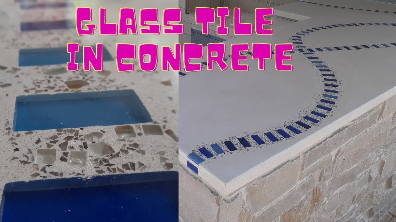 Concrete Tops with  Swimming Pool Tile