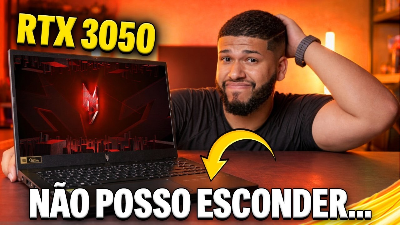 Todo mundo ignora… mas o Acer Nitro V15 RTX 3050 em 2026 roda jogos PESADOS assim: