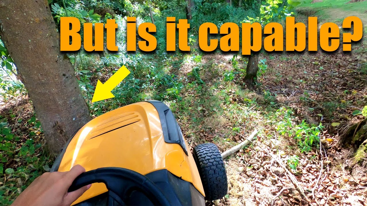 POV OFF-ROADING WITH A LAWN MOWER - CUB CADET LT1 - GOPRO 8
