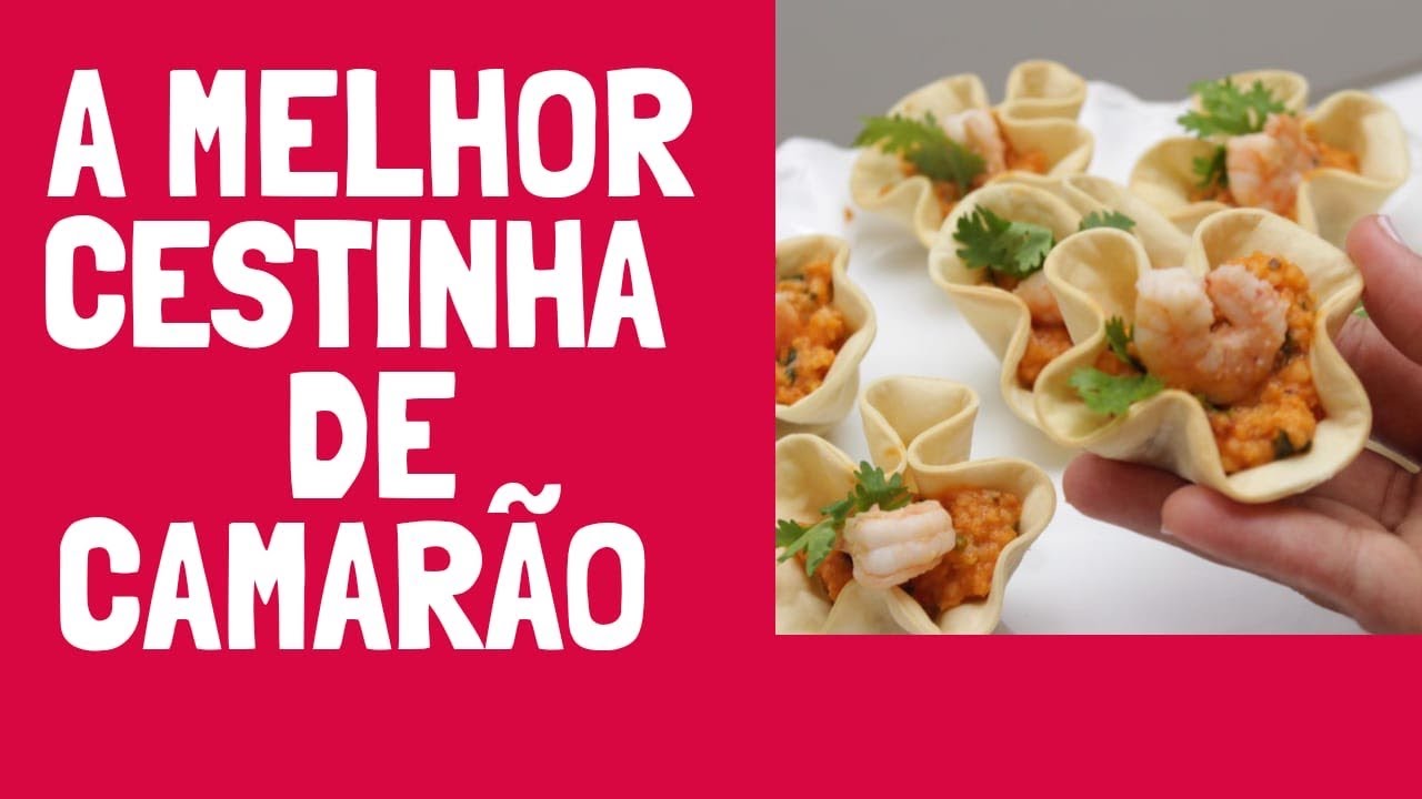 COMO FAZER CESTINHA DE CAMARÃO