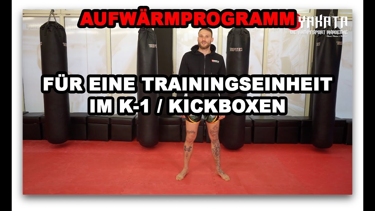 Aufwärmtraining/Warmup im Kickboxing/K-1