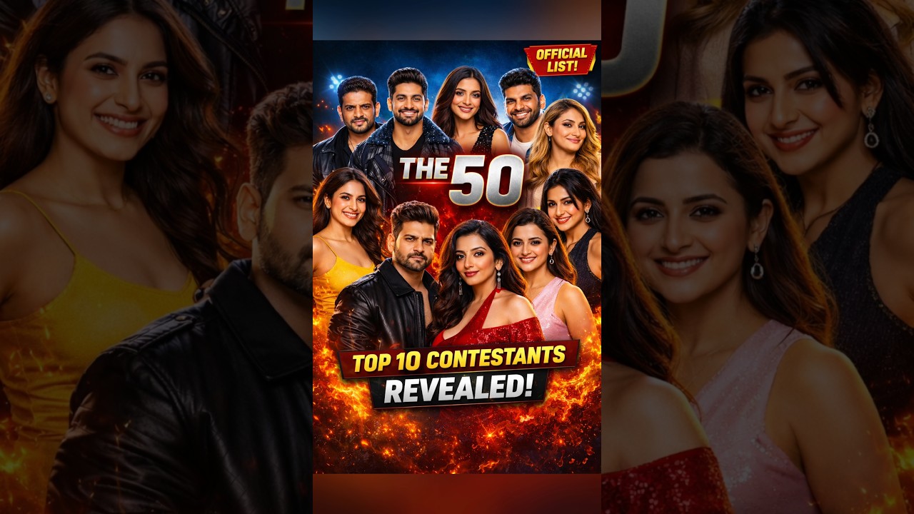 Part 1 | Top 10 Confirmed Contestants of The 50 Reality Show 🔥 | Full List 