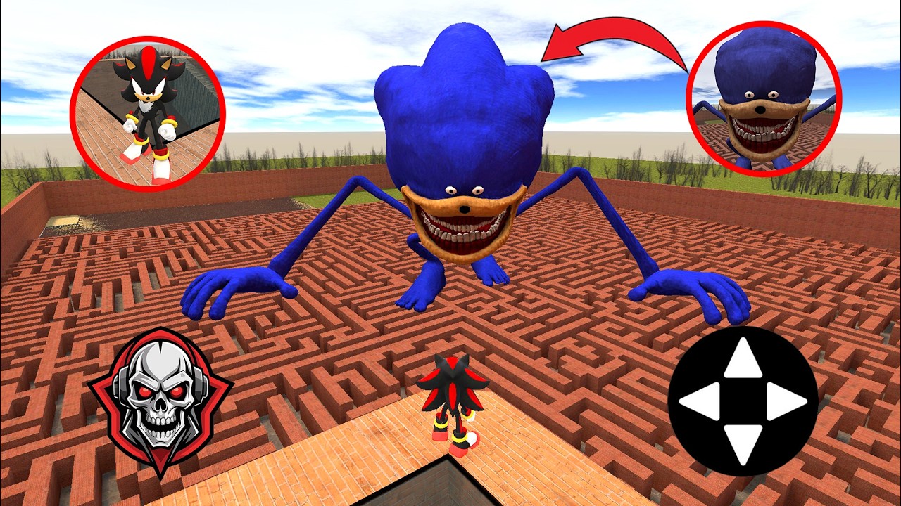SHADOW vs SONIC in the Maze – Insane Garry’s Mod Fight!!