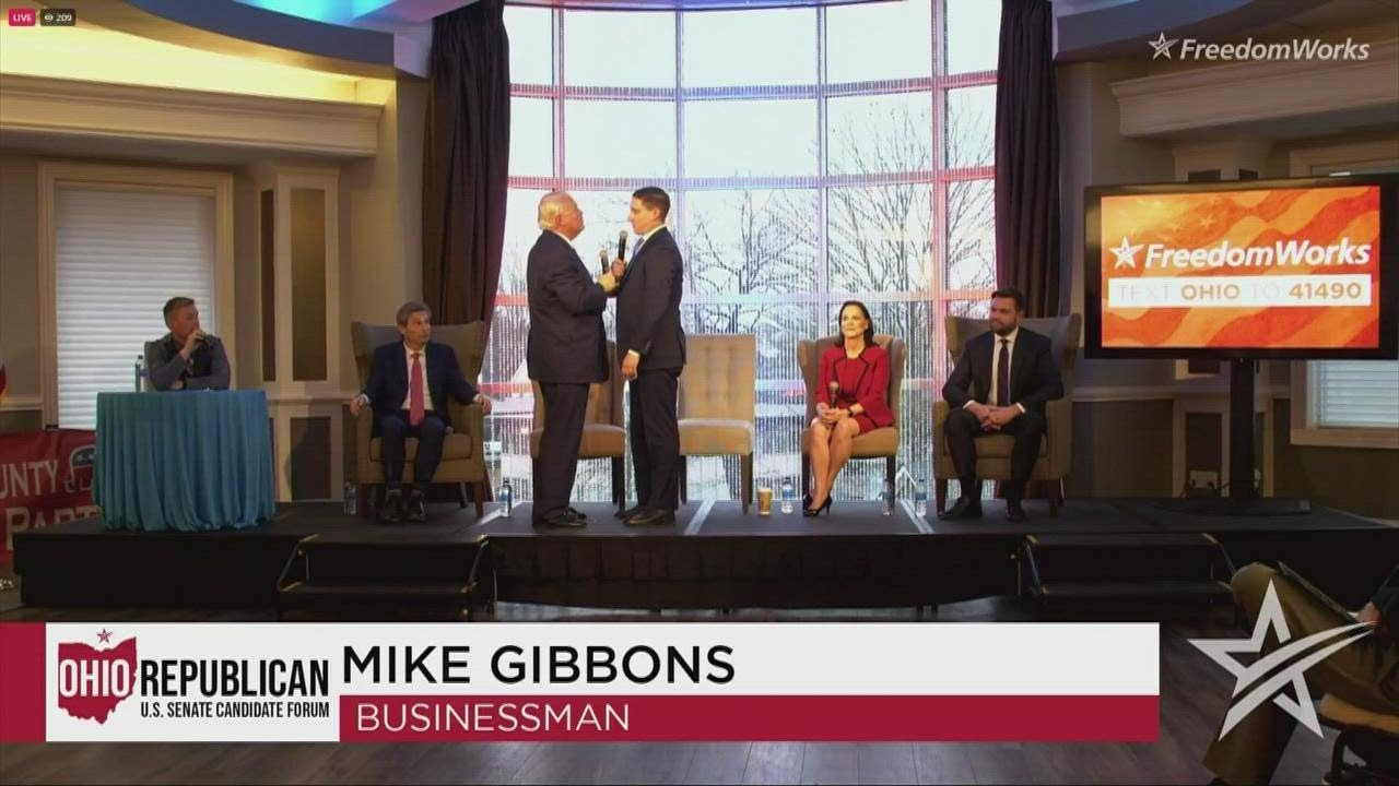 Gibbons, Mandel have tense exchange during debate