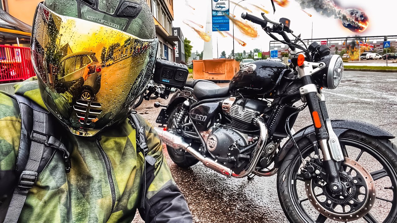 PROVA SUPER METEOR 650 BRAVA ROYAL ENFIELD !