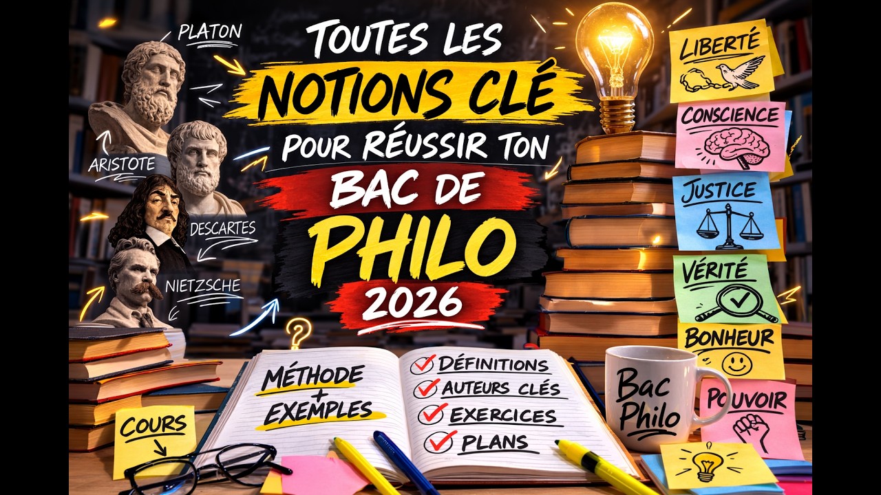 Les Notions Clés du Bac Philo 2026 – Ce que tu dois absolument maîtriser