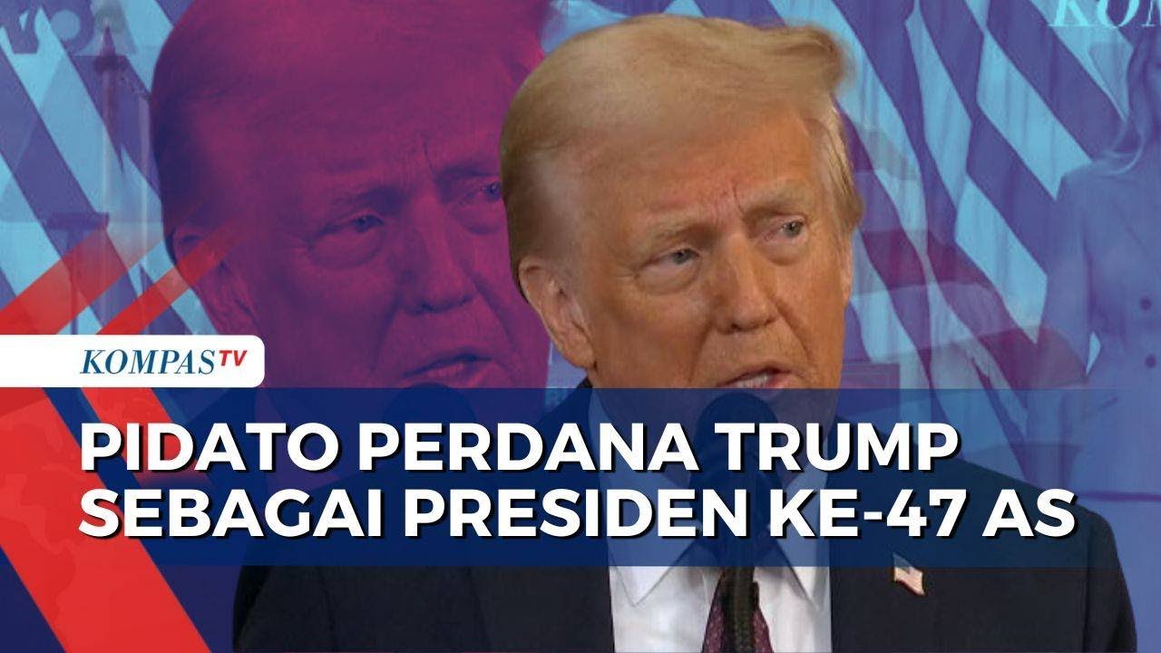 [FULL] Pidato Perdana Donald Trump Usai Resmi Dilantik Sebagai Presiden ke-47 AS