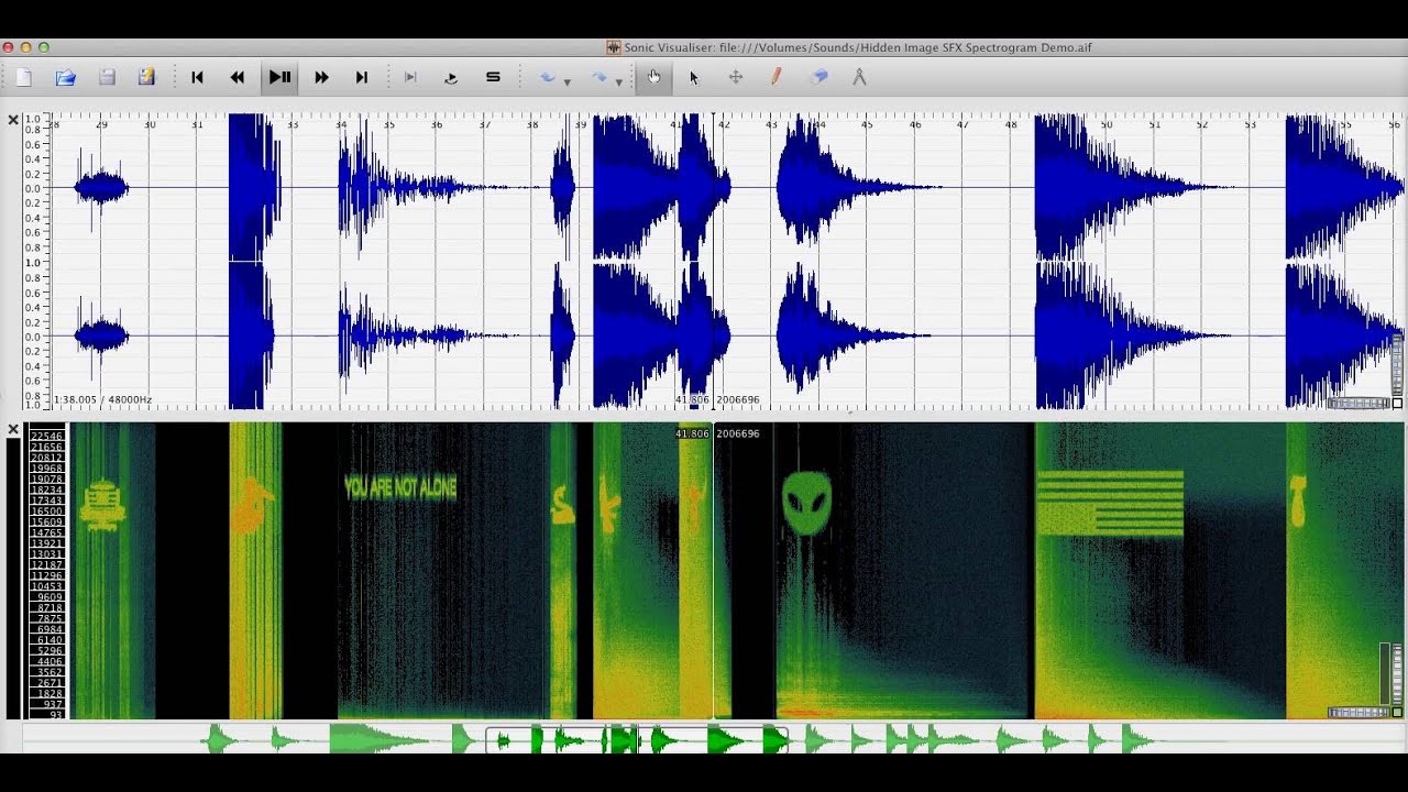 Hidden Image SFX Spectrogram Demo